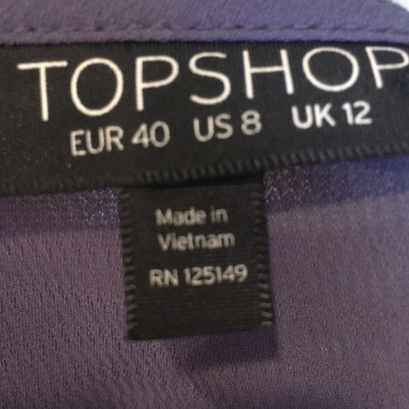 🦄 3/ $15 SALE! Gorgeous Topshop Periwinkle Drape Cami - Picture 5 of 5